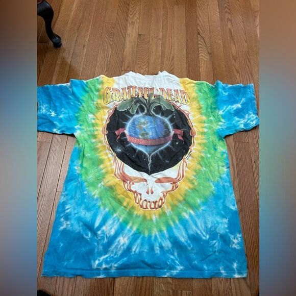 Vintage Liquid Blue 1998 Grateful Dead Keep it Green Band Tshirt - Picture 7 of 9